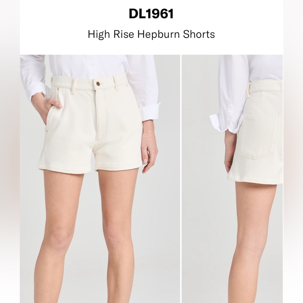 White jean shorts, DL1961